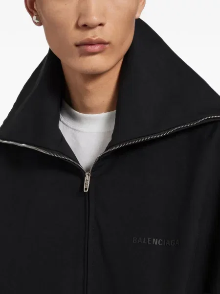 Geacă Balenciaga din jerseu negru