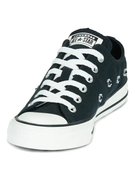 Gyöngyös félcipő Converse fekete