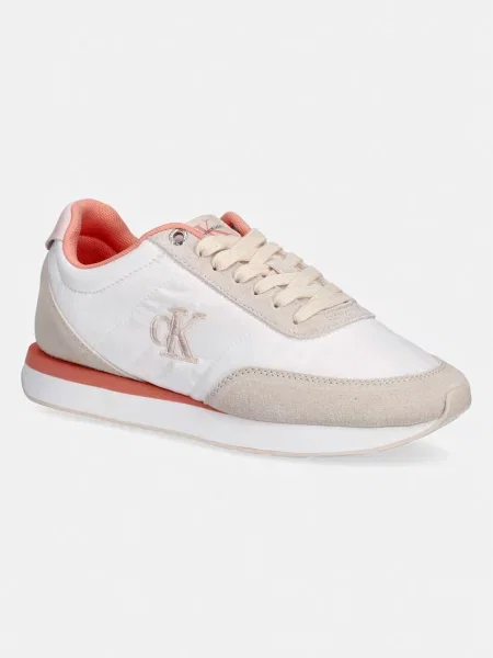 Calvin Klein RETRO RUNNER LACE UP MG sneakers pentru femei alb