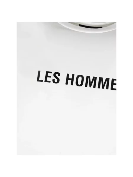Koszulka Les Hommes z nadrukiem biała