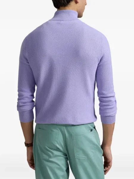 Prugasta majica Polo Ralph Lauren s printom s okruglim izrezom zelena