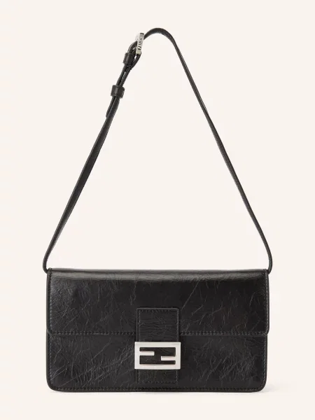 Fendi Peněženka Na Řetízku Jamie černá