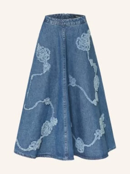 Rotate Spódnica Jeansowa blau niebieska