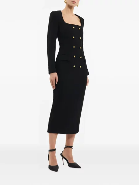 Lung rochie midi Rebecca Vallance negru