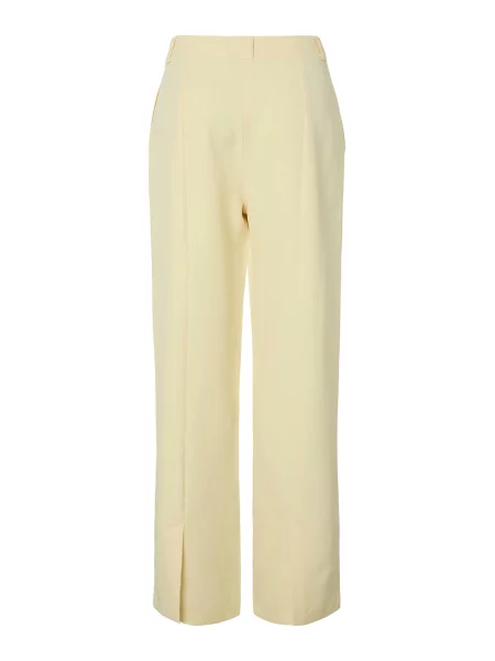 PIECES Pantaloni cutați PCNIMORA deschis galben