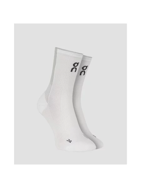 Șosete On Performance Run Sock High White/ Glacier XS alb