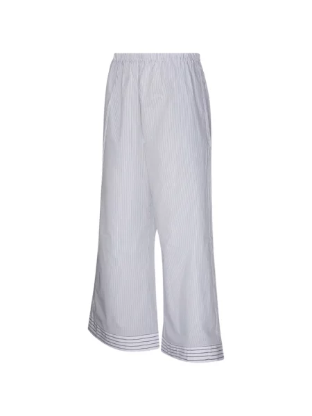 Pantaloni By Malene Birger cu dungi alb