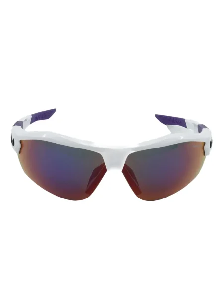 Ochelari de soare Nike cu cordon din jerseu cu imprimeu abstract gri
