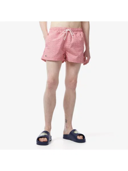 Kąpielówki Lacoste różowe