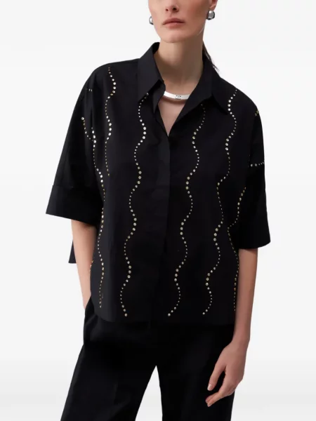 Krótka koszula Liu Jo czarna