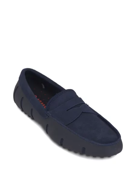 Pantofi loafer Swims din piele de căprioară albastru