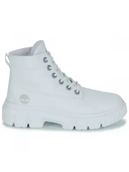 Členkové topánky Timberland biela