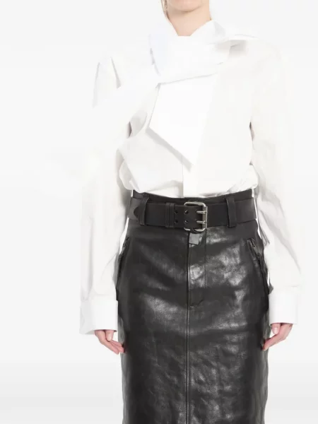 Gulerat cămașă Saint Laurent alb