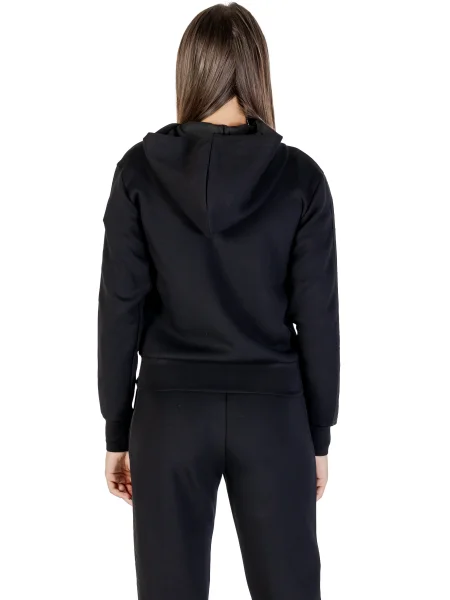 Guess bluza z kapturem z aplikacją czarny