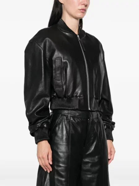 Geanta de piele Arma negru