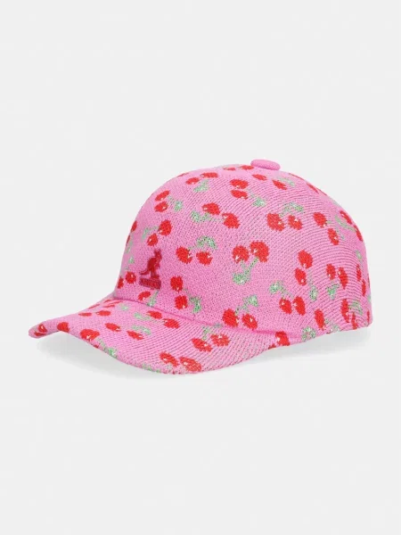 Kangol czapka z daszkiem TROPIC CHERRY SPACECAP różowa