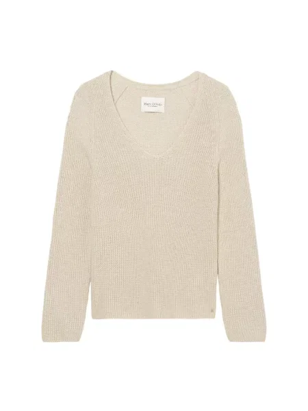 Dzianinowy sweter Marc O'polo beżowy