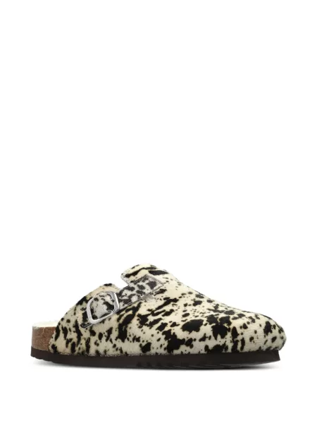 Papuci tip mules Scholl alb