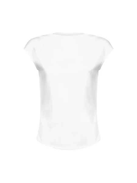 Koszulka Alaïa z dekoltem w łódkę prążkowana biała