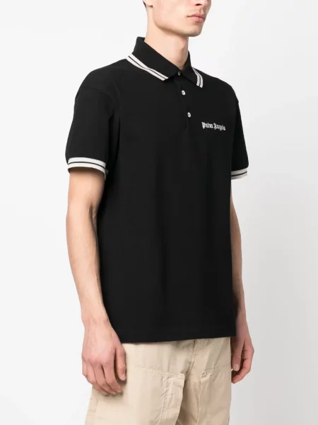 Polo Palm Angels με κέντημα μαύρο