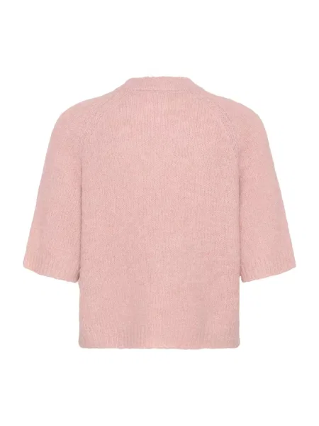 Dzianinowy sweter Kaffe różowy