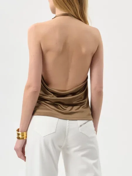 Топ Elisabetta Franchi бежевый