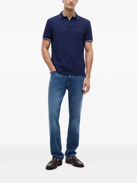 Scurt tricou polo Tommy Hilfiger albastru