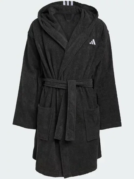 ADIDAS PERFORMANCE Αθλητικό μπουρνούζι μαύρο λευκό
