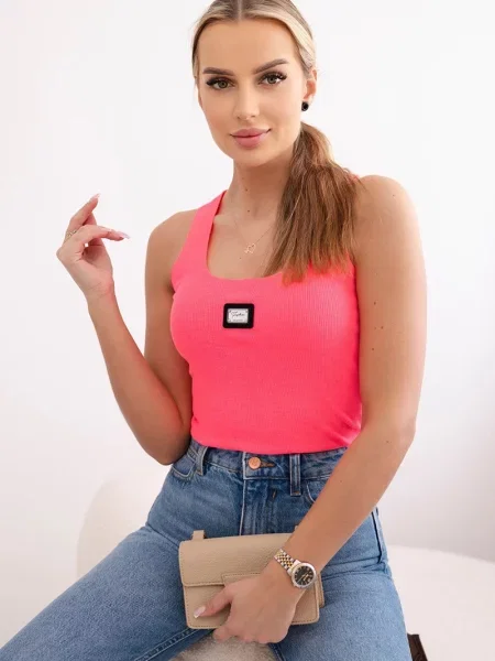 Top Kesi w paski różowy