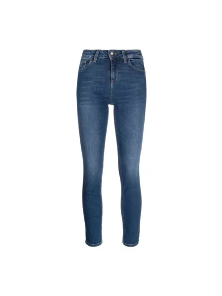 Skinny jeansy skinny Liu Jo niebieskie