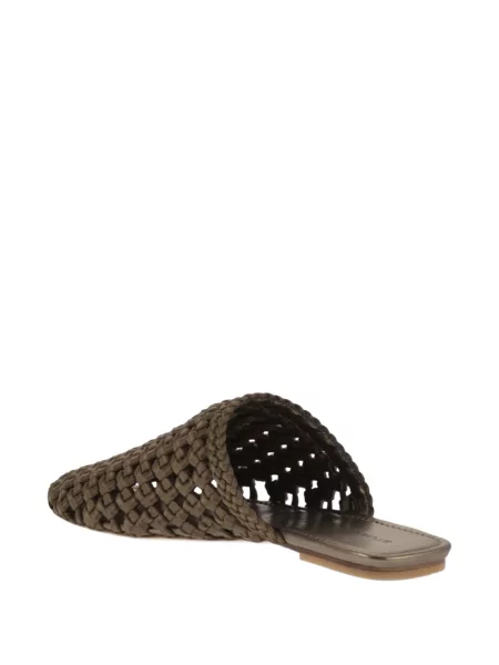 Saténové mules Stuart Weitzman zelené