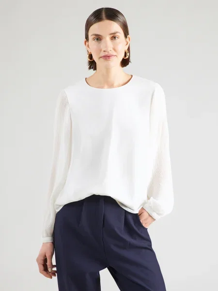 VERO MODA Bluza VMSIGNE naravno bela