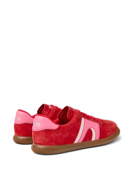 Sneakerși Camper din piele cu dungi roșu