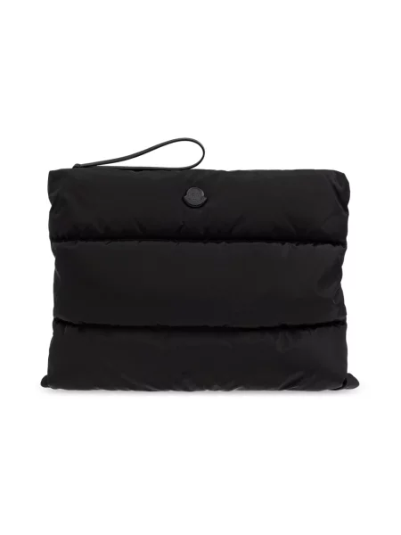 Torba na laptopa Moncler z logo czarna