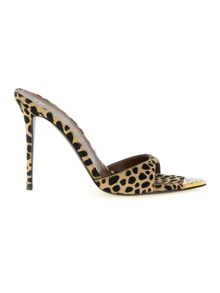 Klapki mules Giuseppe Zanotti skórzane