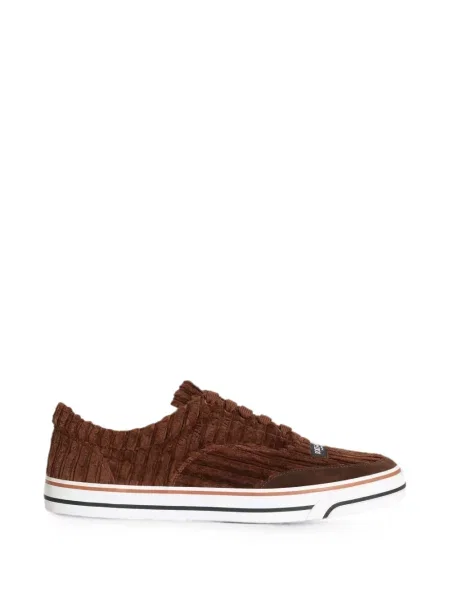 Sneakerși Dolce & Gabbana de catifea cord maro