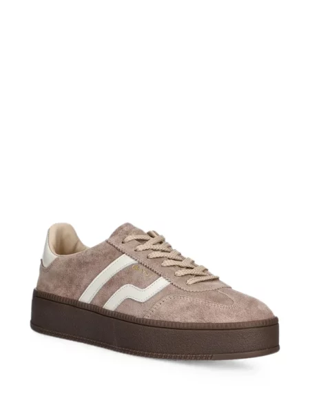 Sneakerși Gant din piele de căprioară cu platformă maro