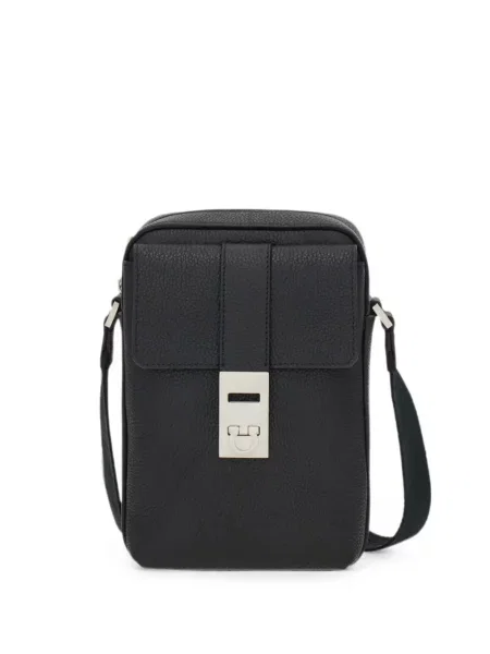 Geantă crossbody Ferragamo cu cataramă negru