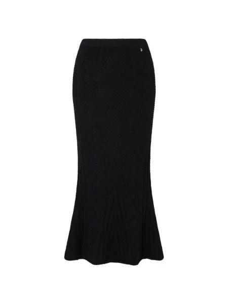 Fustă midi Liu Jo tricotate negru