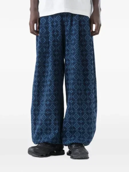 Pantaloni Maharishi cu cordon albastru