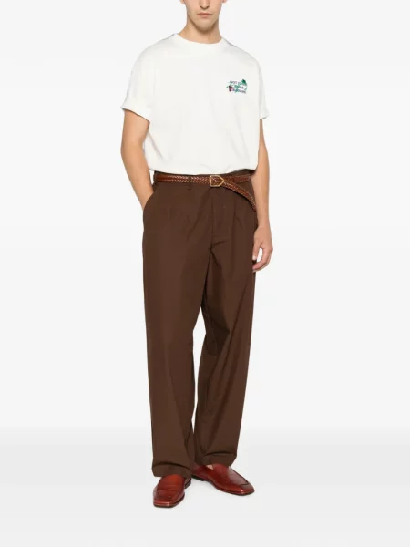 Scurt tricou Drole De Monsieur alb
