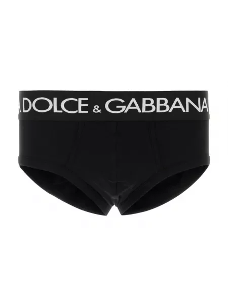 Majtki Dolce And Gabbana z dżerseju czarne