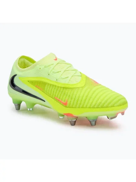 Ghete de fotbal pentru bărbați Nike Phantom 6 Low Elite SG-Pro Hyper Crimson/Limelight/Black negru