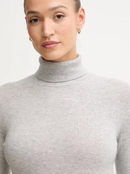 Вовняний светр United Colors of Benetton гольф сірий