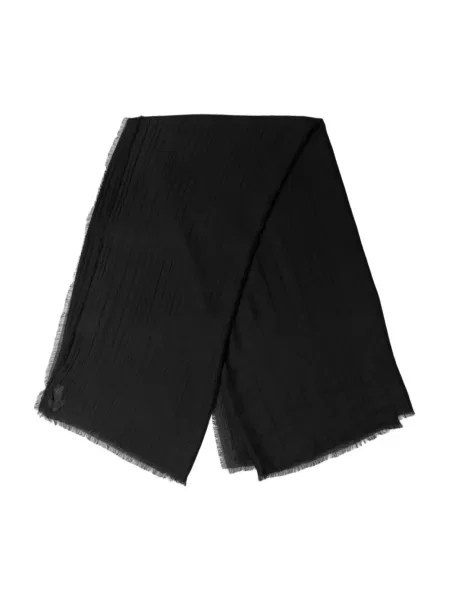 Szal Dolce And Gabbana wełniana z logo czarna