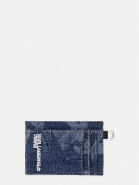 KARL LAGERFELD JEANS Peňaženka denim / biela modrá