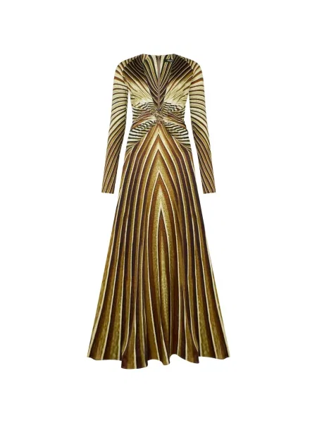 Rochie maxi Roberto Cavalli cu imagine lungă de costum