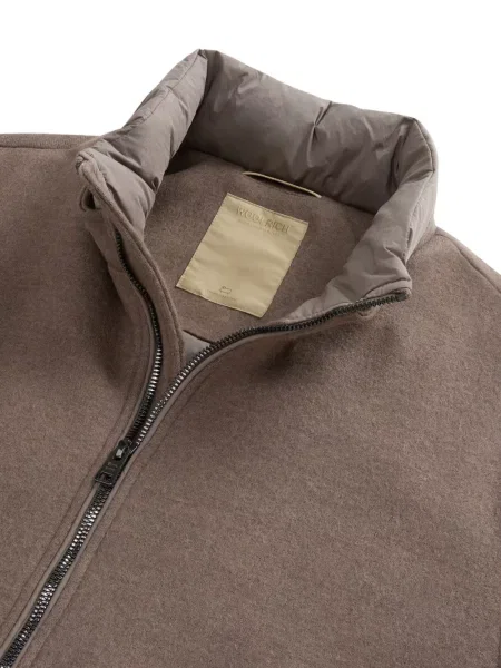 Geacă bomber Woolrich de lână maro