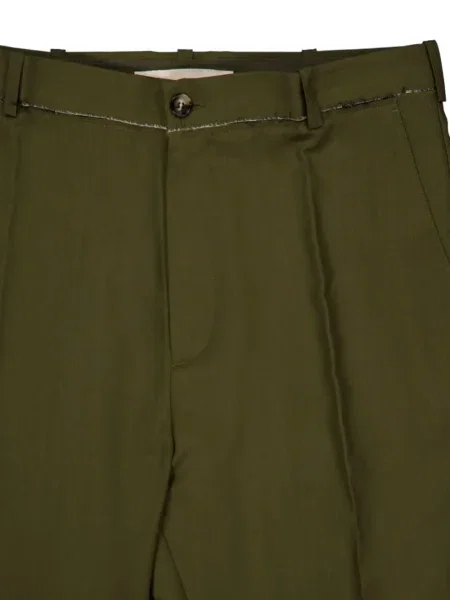 Pantaloni Marni de lână verde