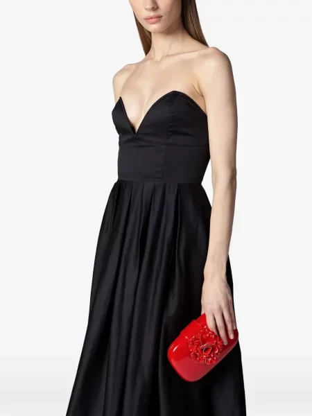 Rochie maxi Twenty Fourhaitch fără bretele negru
